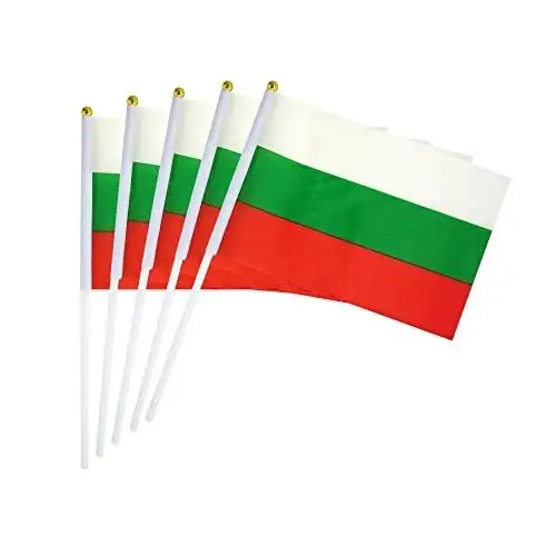 Bulgaria Hand Flag
