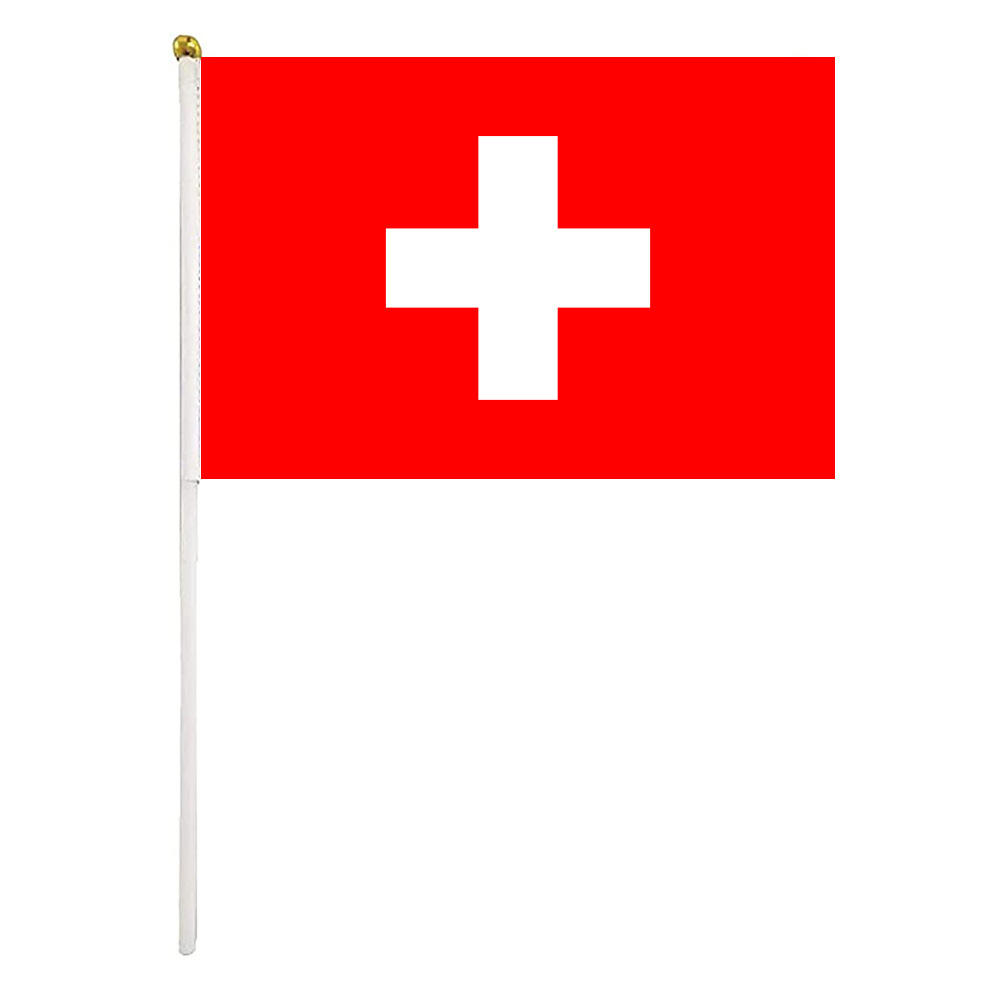 Switzerland Hand Flag